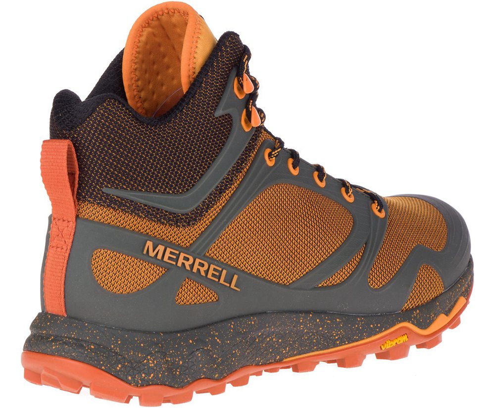 Kozaki Merrell Męskie Pomarańczowe - Altalight Knit Mid - 280641-ODB